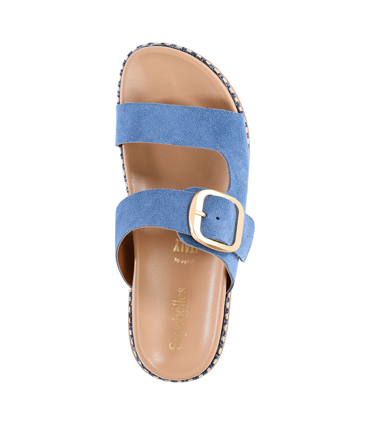 Getaway Buckle Slip On Sandals