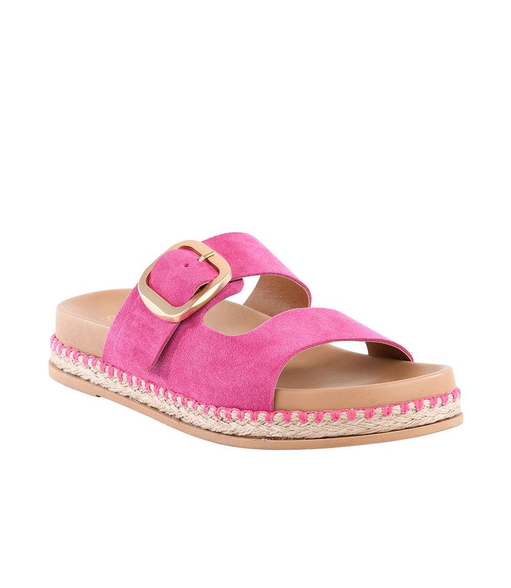 Getaway Buckle Slip On Sandals