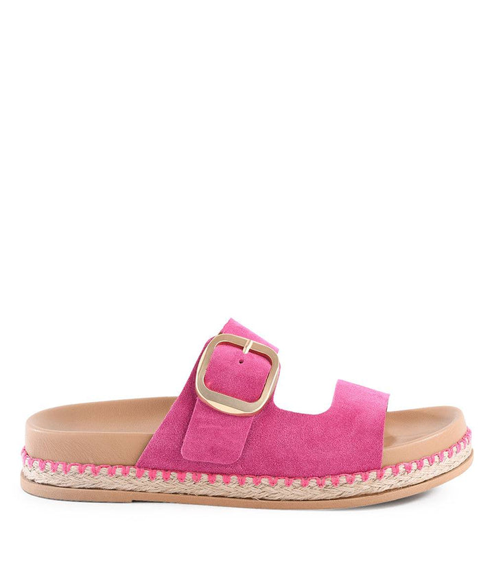 Getaway Buckle Slip On Sandals