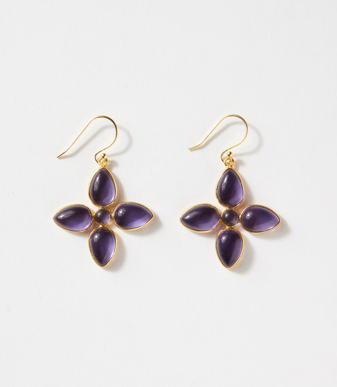 Dangling Gemstone Earrings