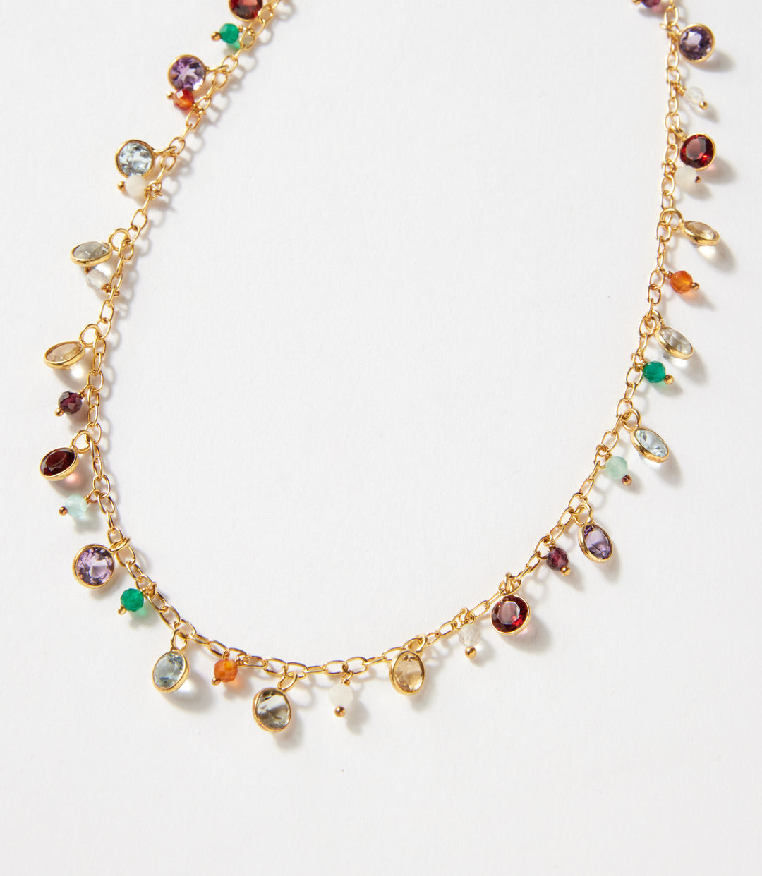 Multi Color Gemstone Necklace