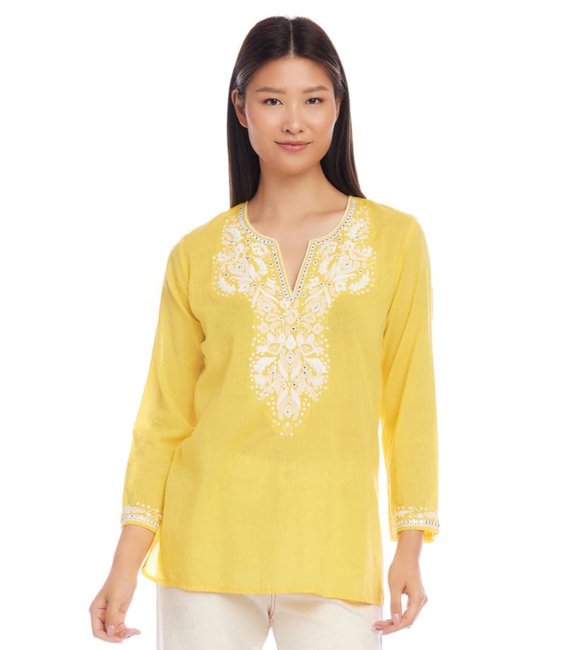 Petite Size Embroidered Tunic