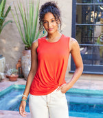 Sleeveless Pick-Up Top