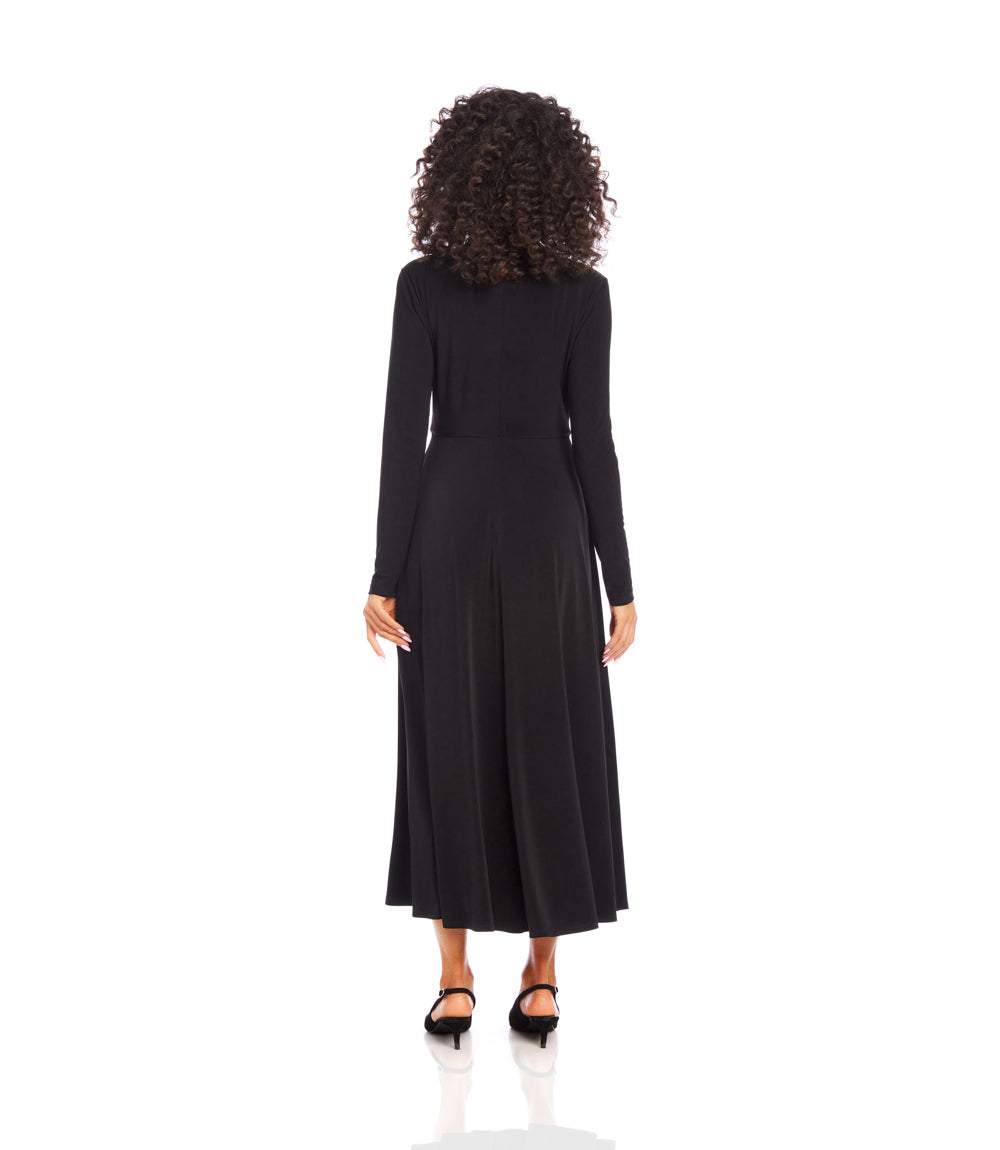 Monroe Travel Jersey Dress - Elegant Twisted Front Midi for Travel and  Occasions  Karen Kane