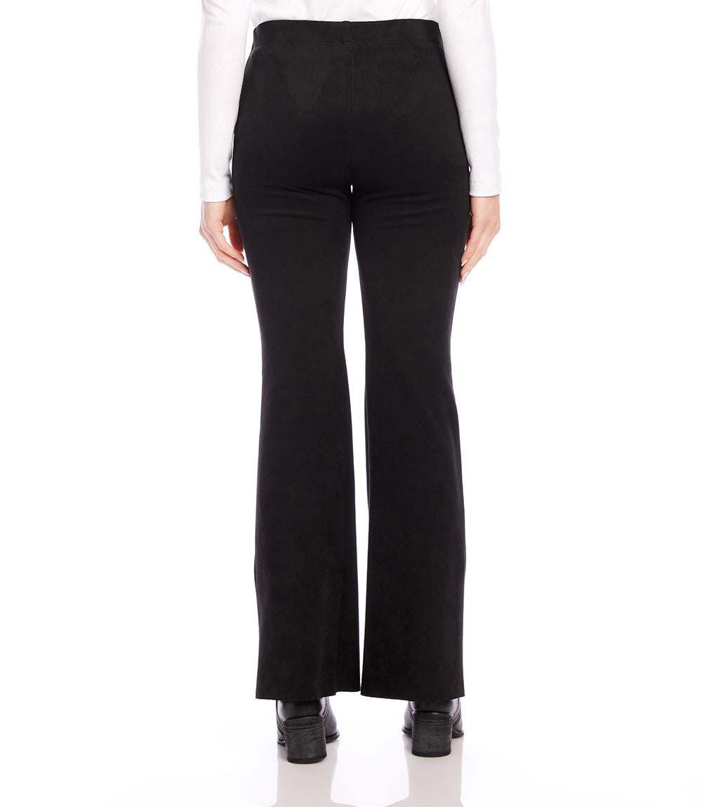 Faux Suede Bootcut Pants