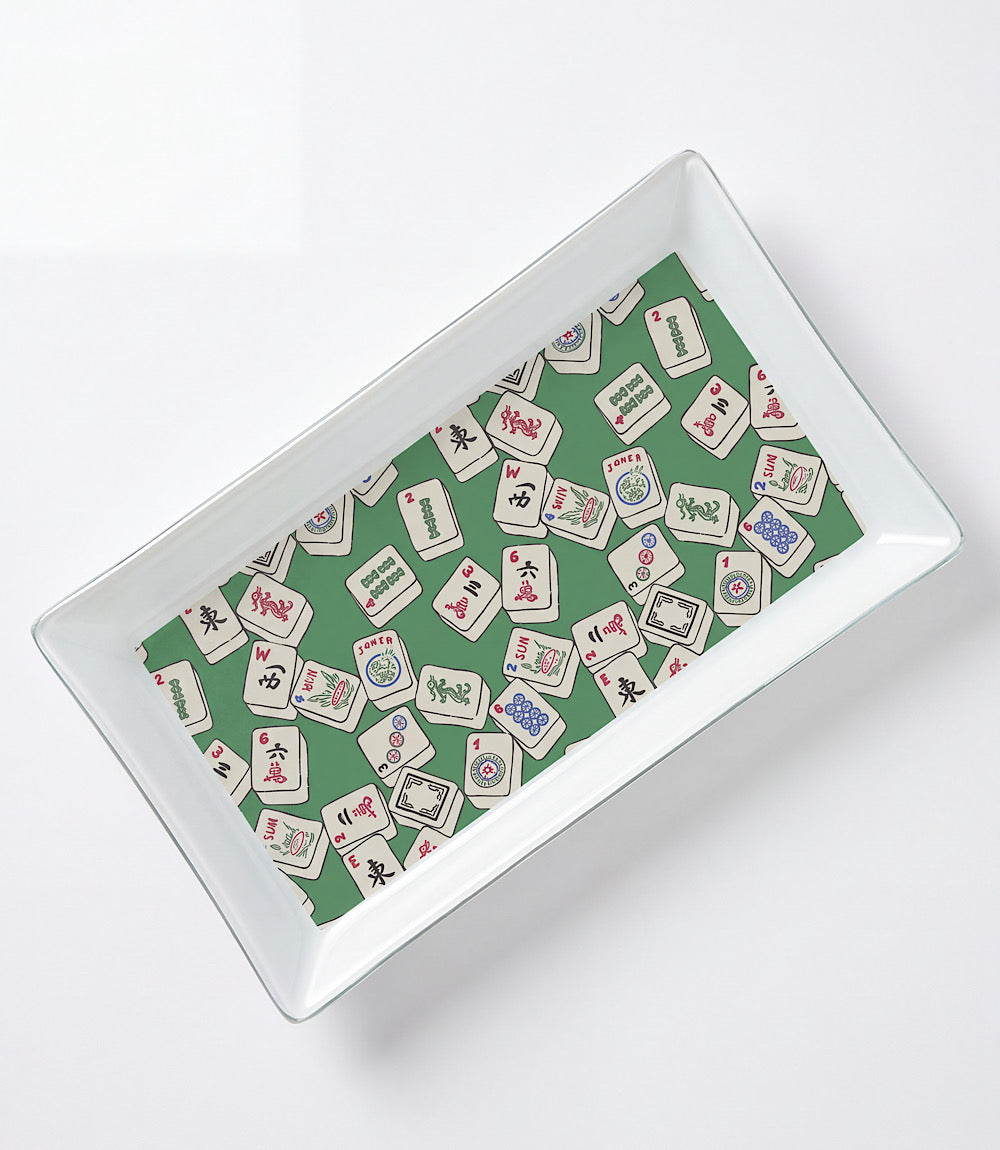 Mahjong Ceramic Trinket Tray