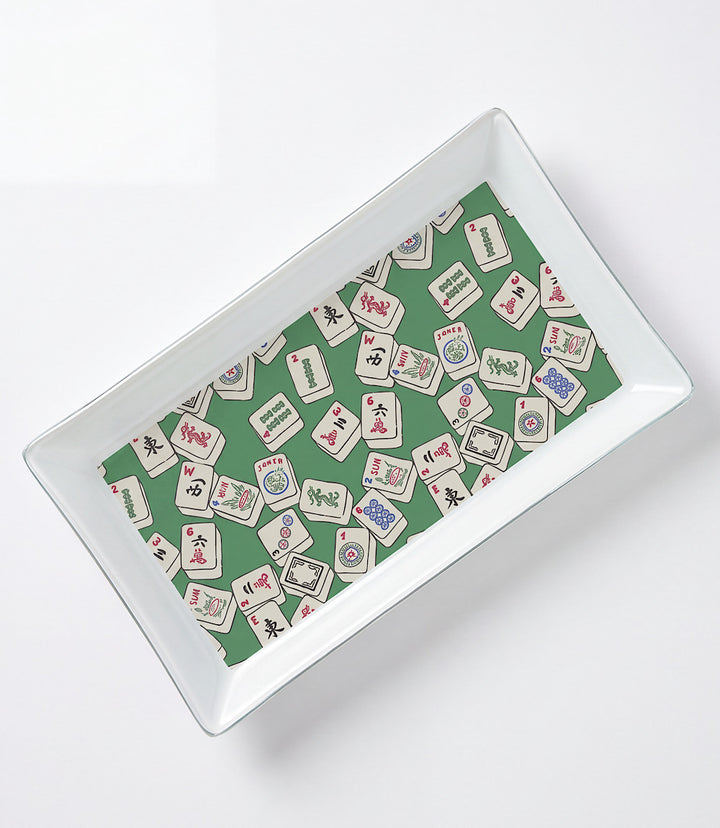 Mahjong Ceramic Trinket Tray