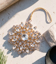 Golden Crystal Snowflake Ornament