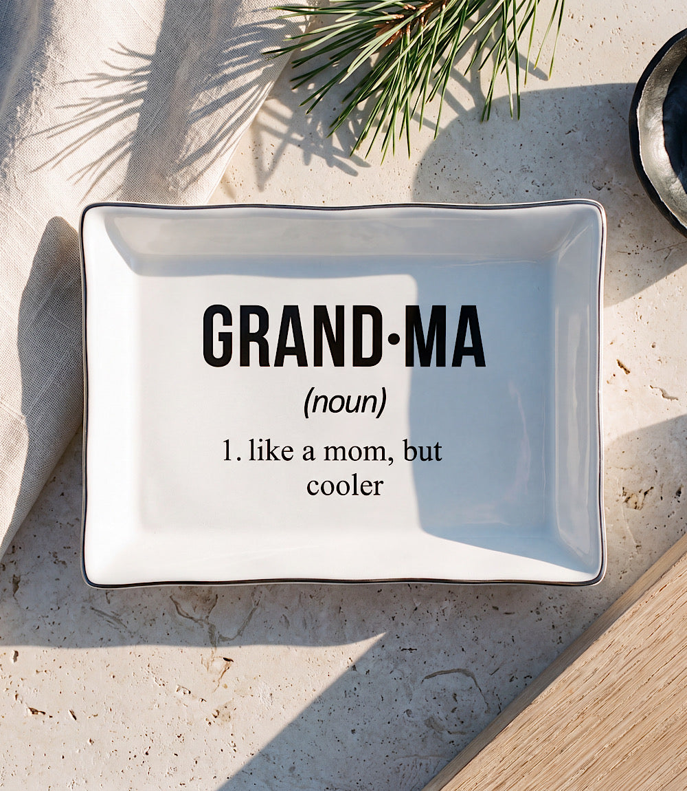 Grandma Ceramic Trinket Tray