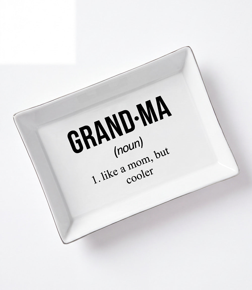 Grandma Ceramic Trinket Tray