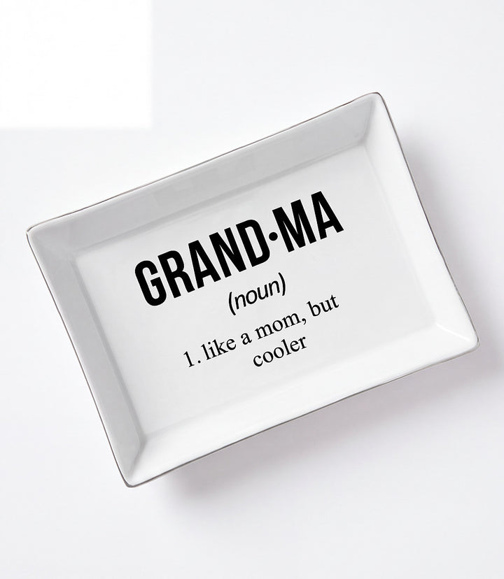 Grandma Ceramic Trinket Tray