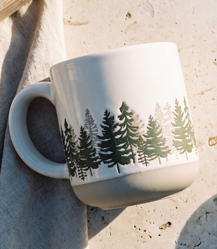 Forest Stoneware Coffee Mug