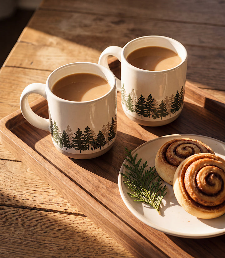 Forest Stoneware Coffee Mug