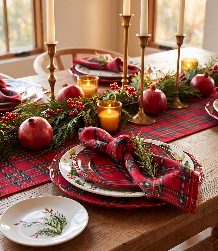 Tartan Double-Sided Table Runner