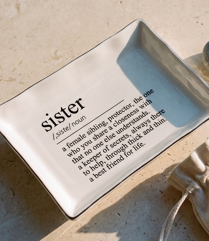 Sister Ceramic Trinket Tray