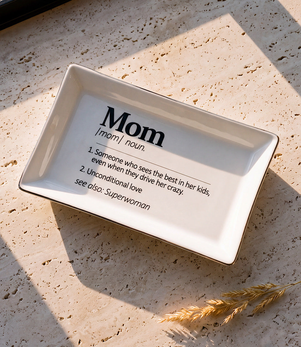 Mom Ceramic Trinket Tray