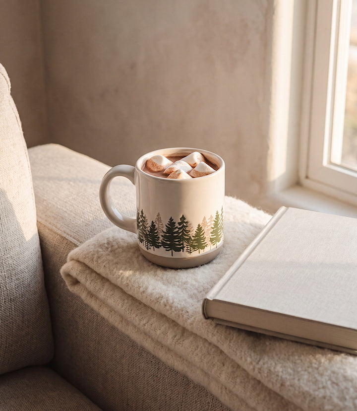 Forest Stoneware Coffee Mug