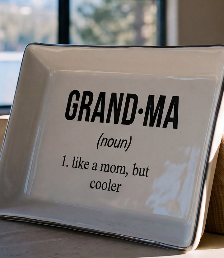 Grandma Ceramic Trinket Tray