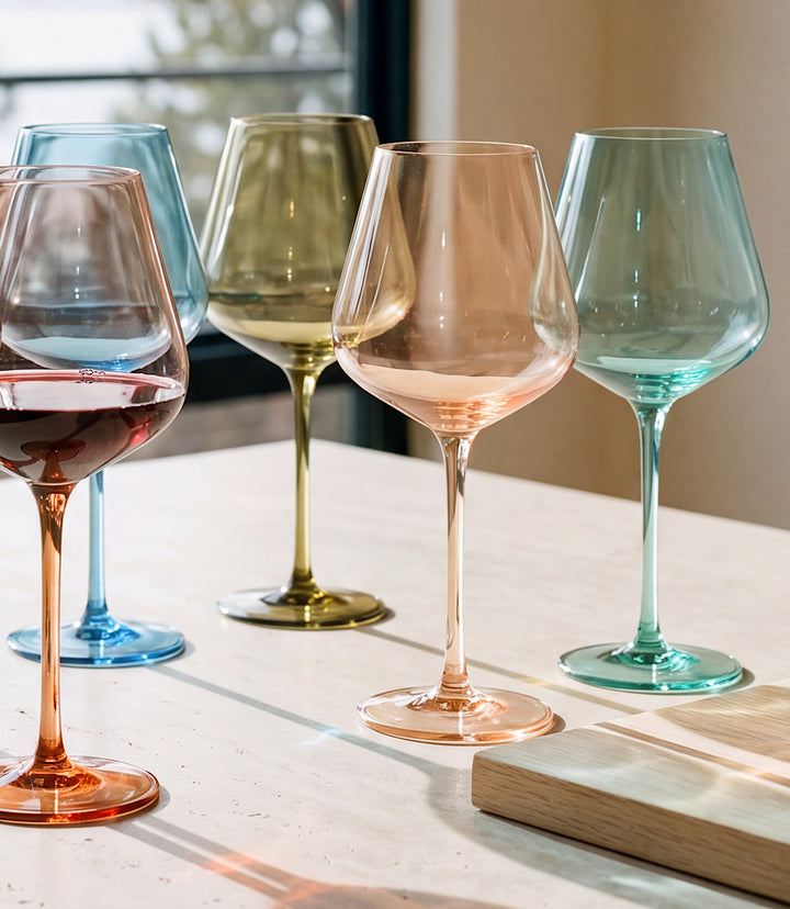 Colors Of The French Riviera Wine Glasses, Set Of 5