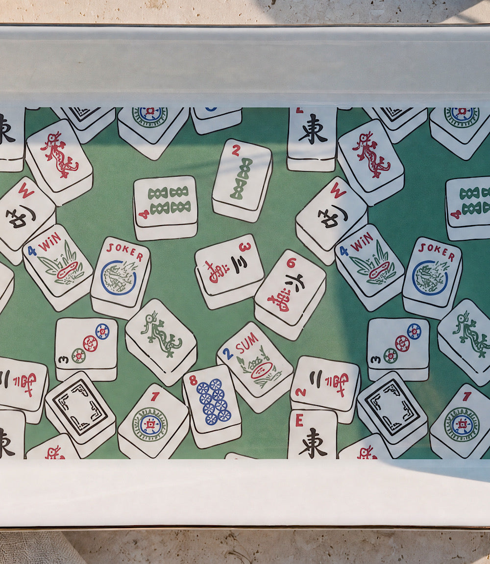 Mahjong Ceramic Trinket Tray