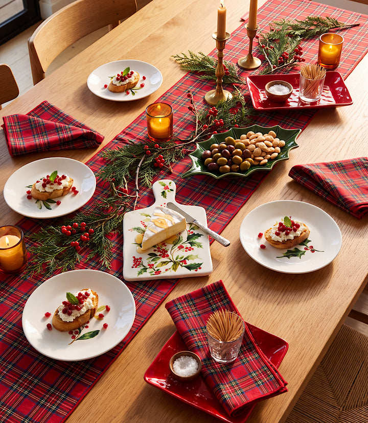 Tartan Cloth Dinner Napkins, Set Of 4