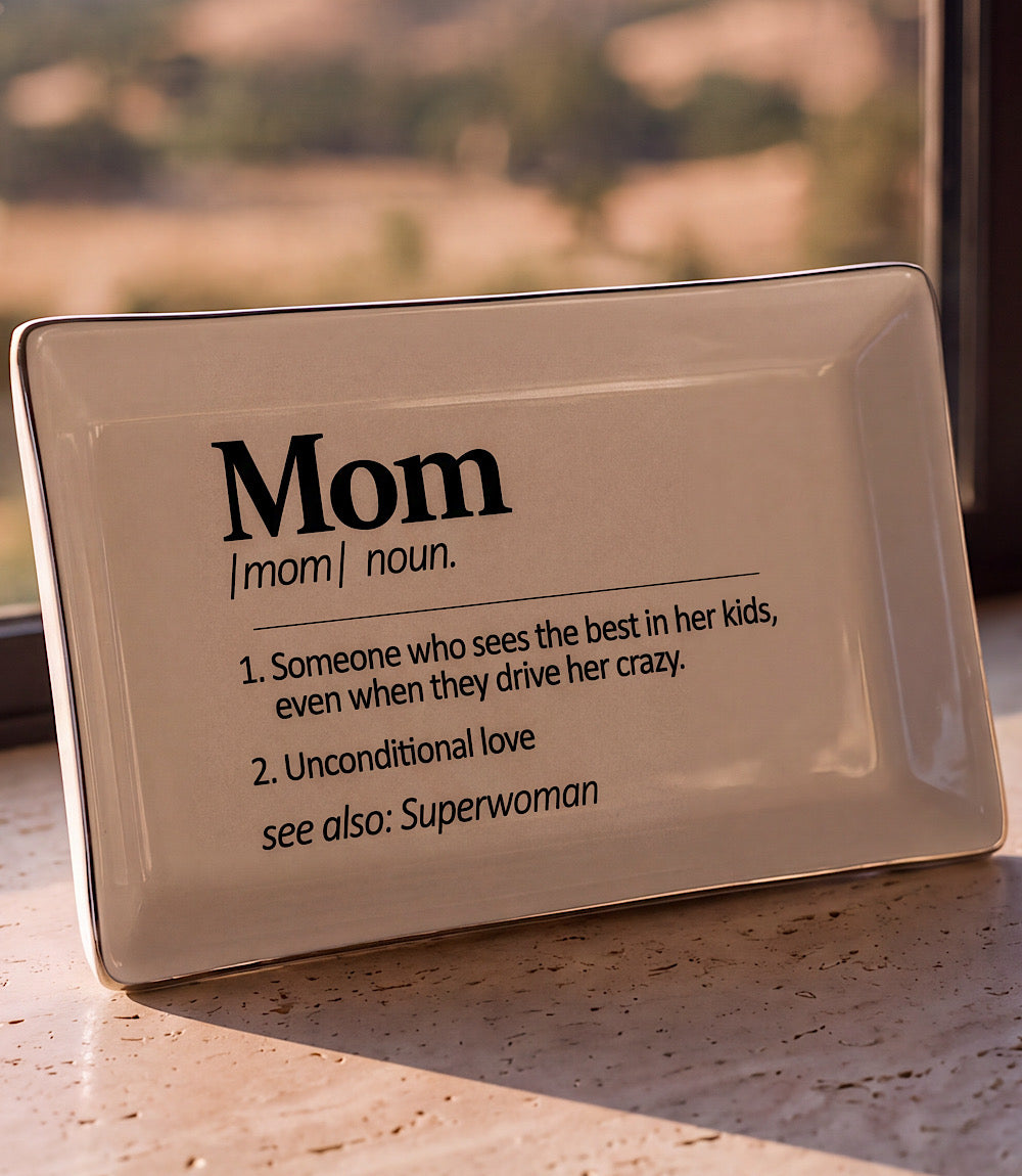 Mom Ceramic Trinket Tray