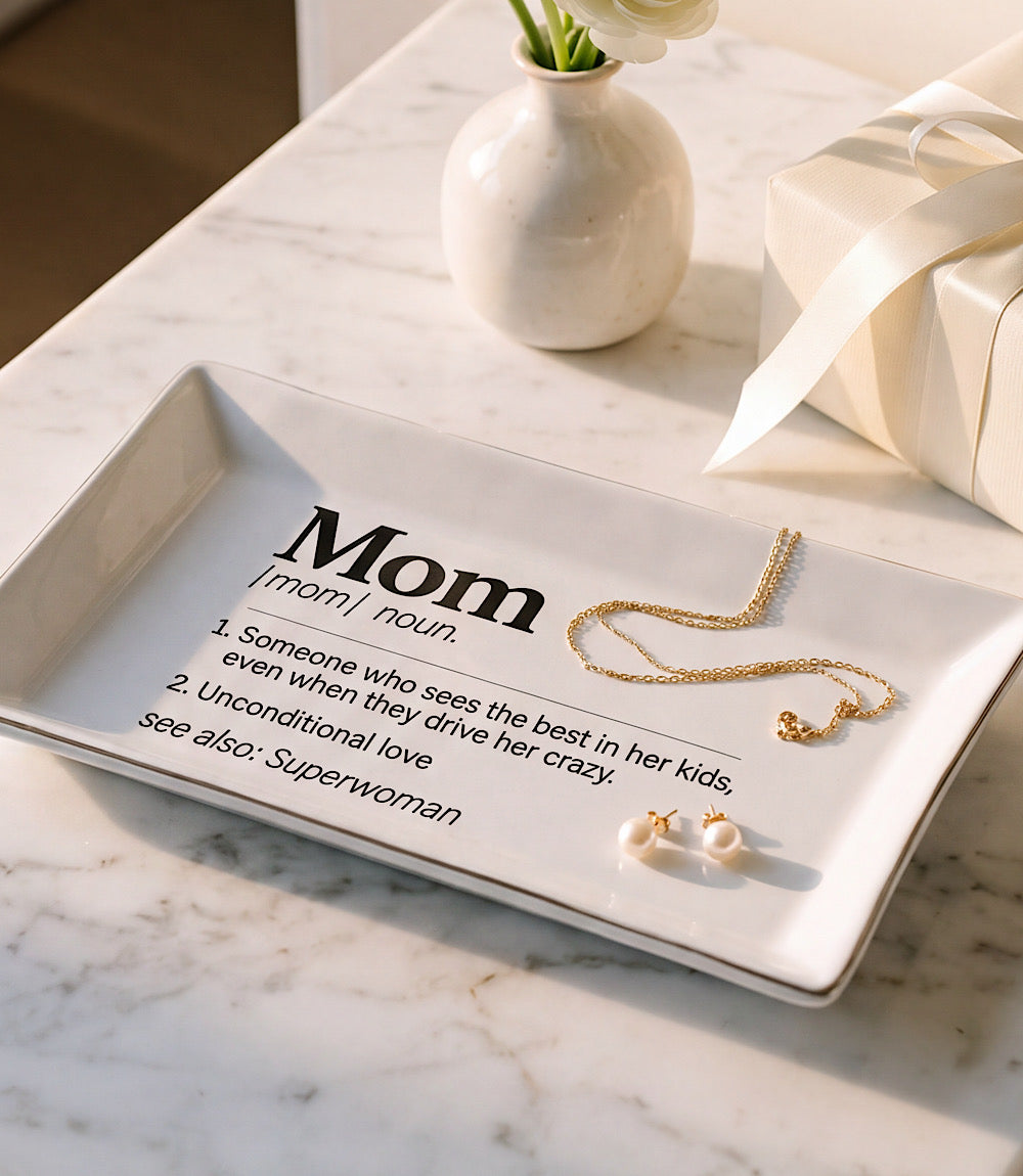 Mom Ceramic Trinket Tray