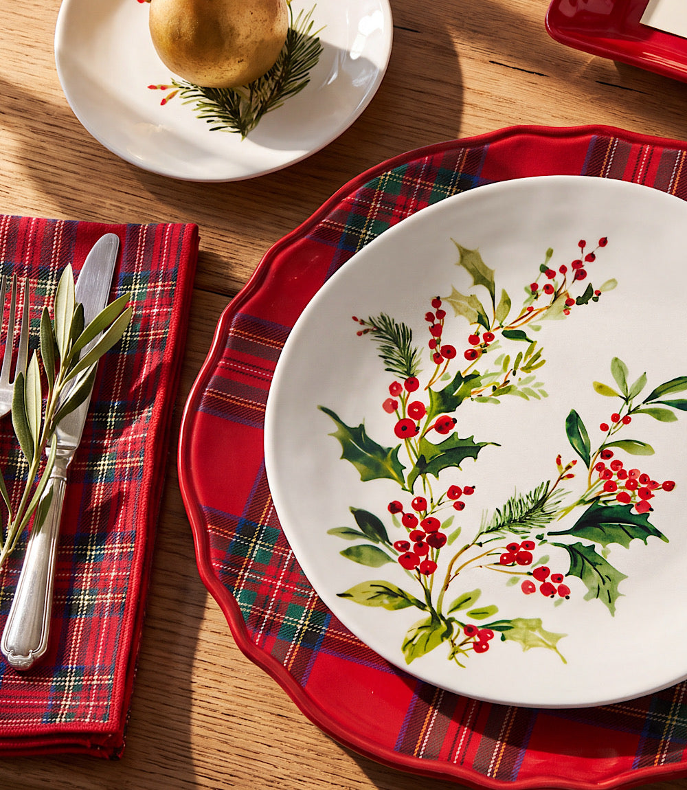 Tartan Cloth Dinner Napkins, Set Of 4