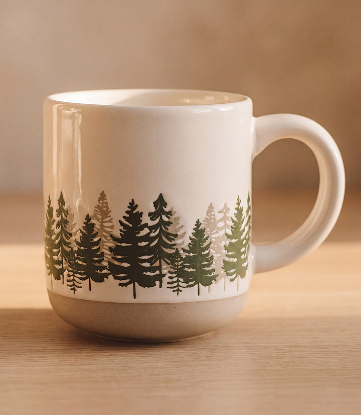 Forest Stoneware Coffee Mug