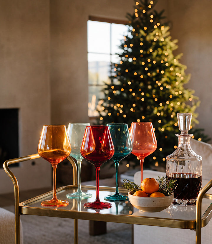 Colors Of San Francisco Wine Glasses, Set Of 5