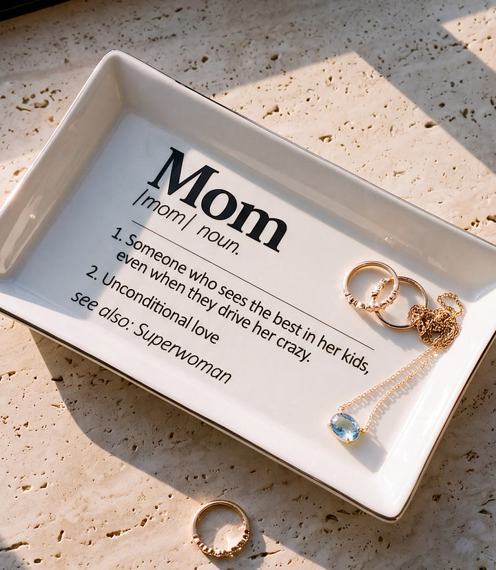 Mom Ceramic Trinket Tray