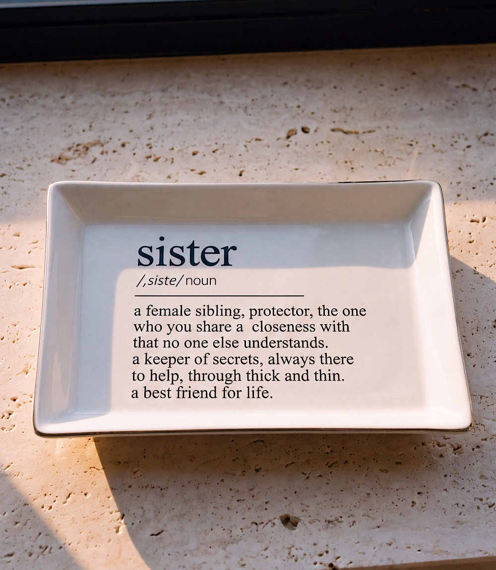 Sister Ceramic Trinket Tray