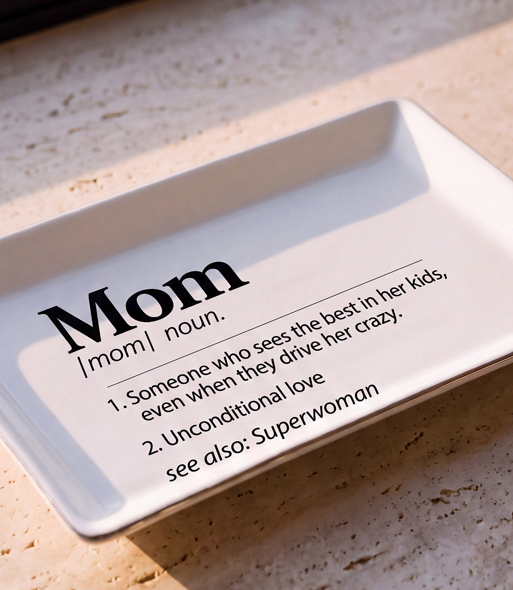Mom Ceramic Trinket Tray
