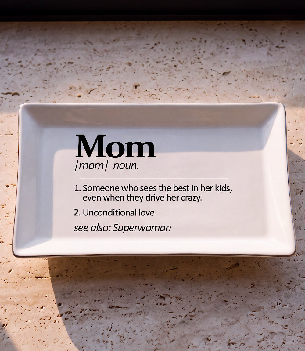 Mom Ceramic Trinket Tray