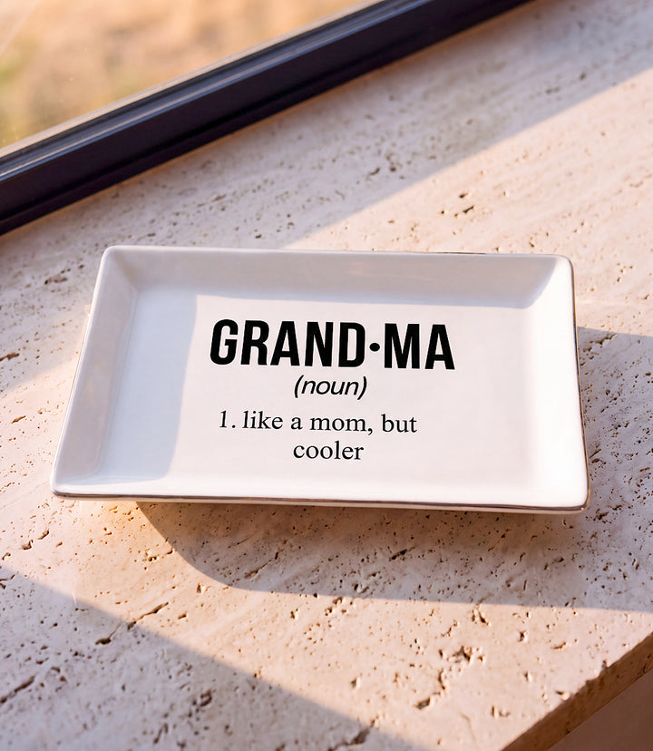 Grandma Ceramic Trinket Tray
