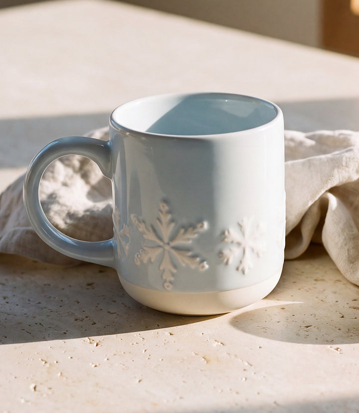 Snowflake Ceramic Mug
