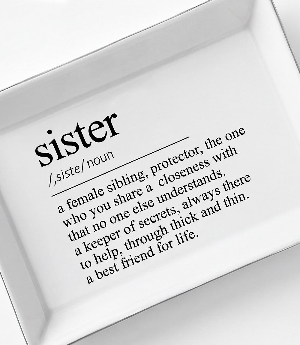 Sister Ceramic Trinket Tray