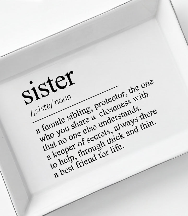 Sister Ceramic Trinket Tray
