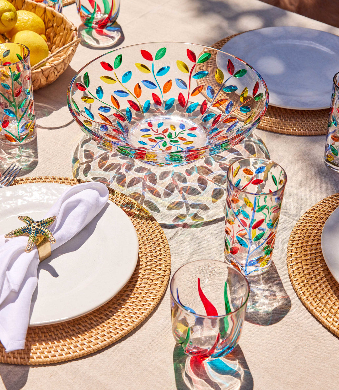 Handpainted Crystal Bowl