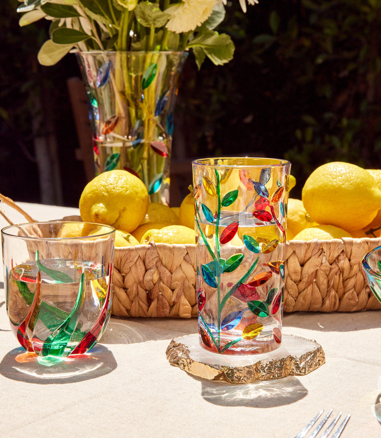 Short Crystal Drinking Glass