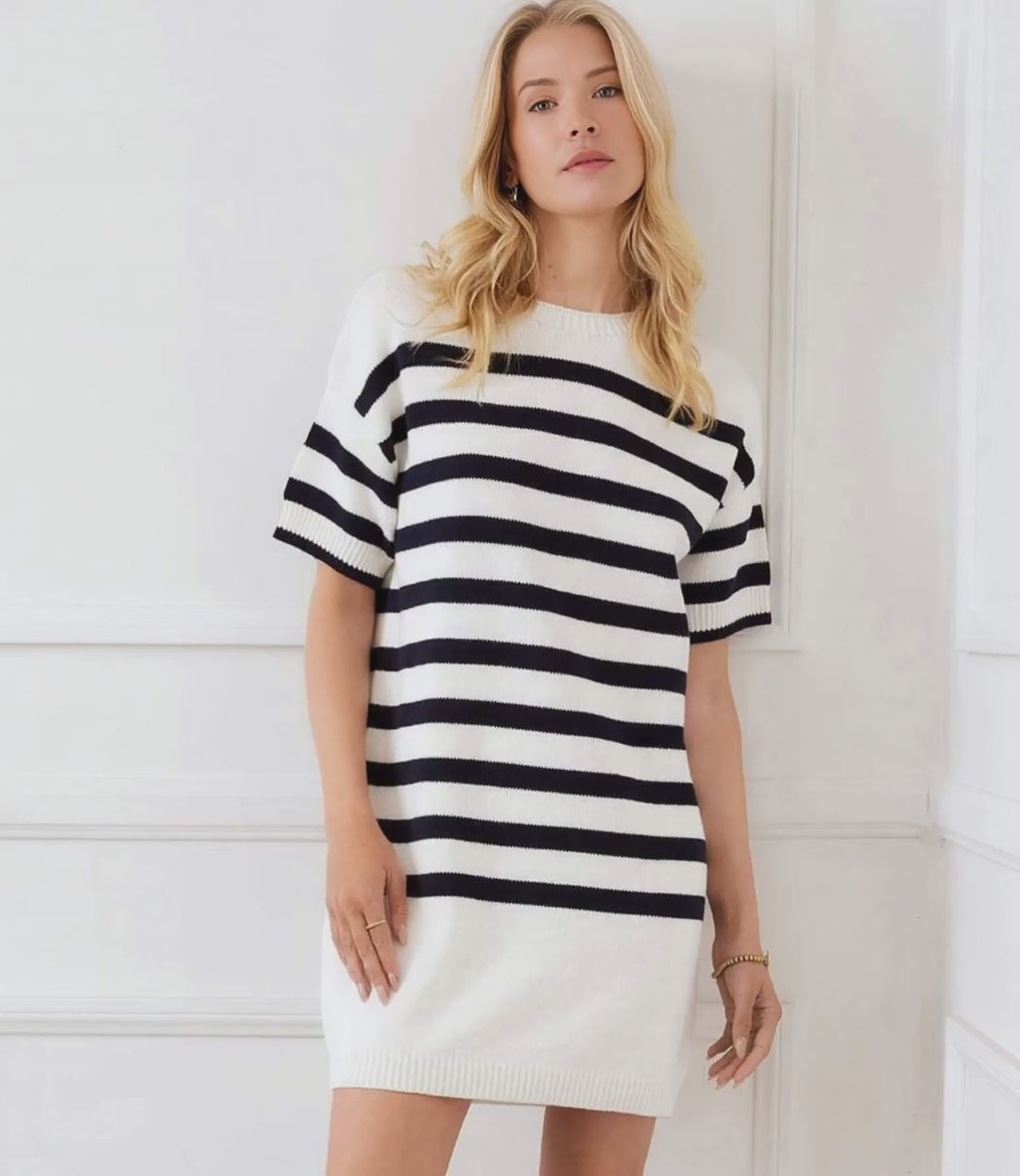 Stripe Sweater Dress