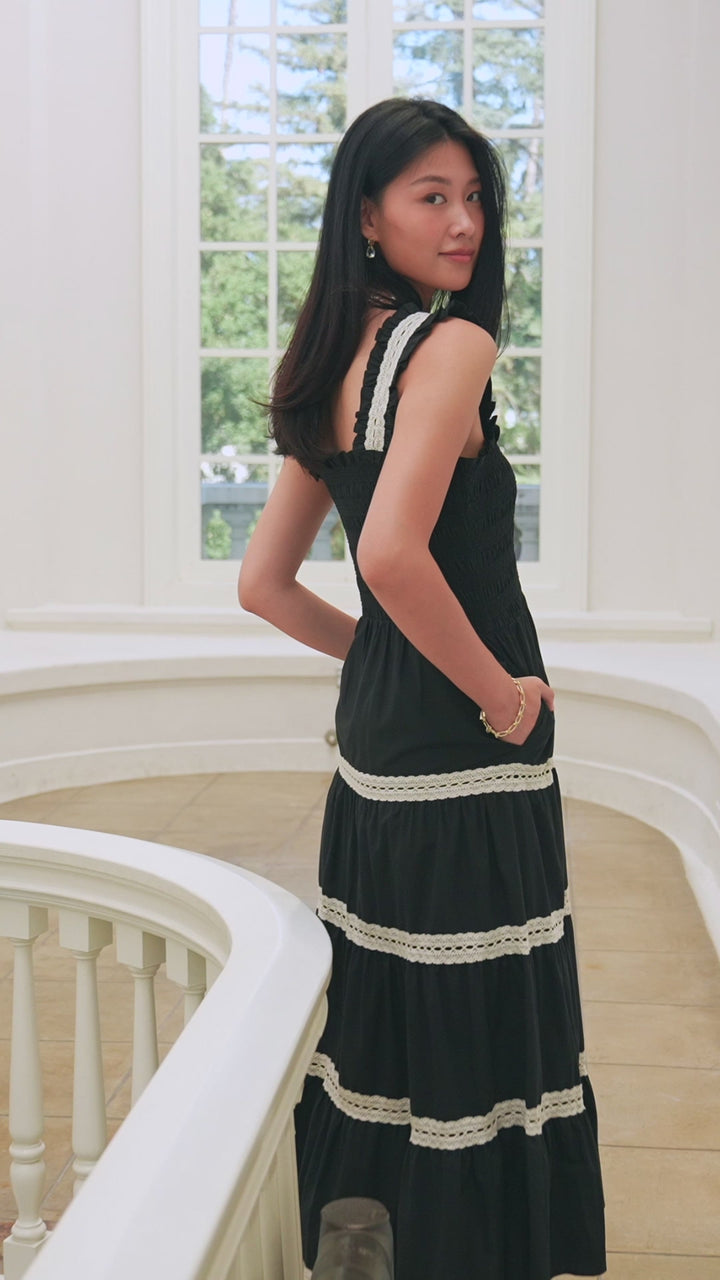 Sleeveless Tiered Midi Dress