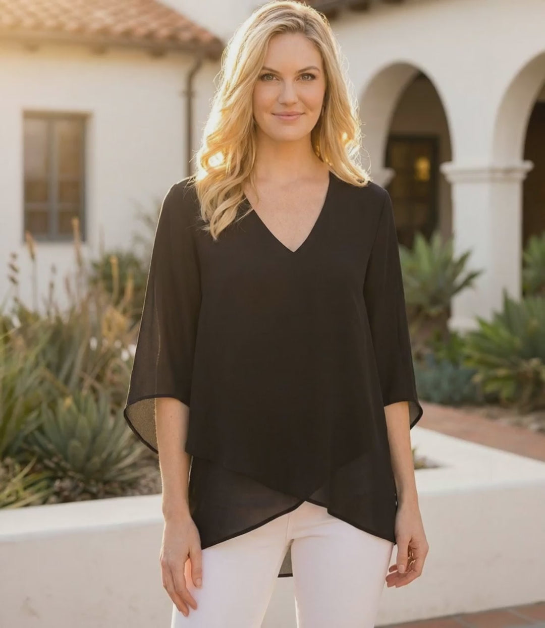 Bracelet Sleeve Asymmetric Top