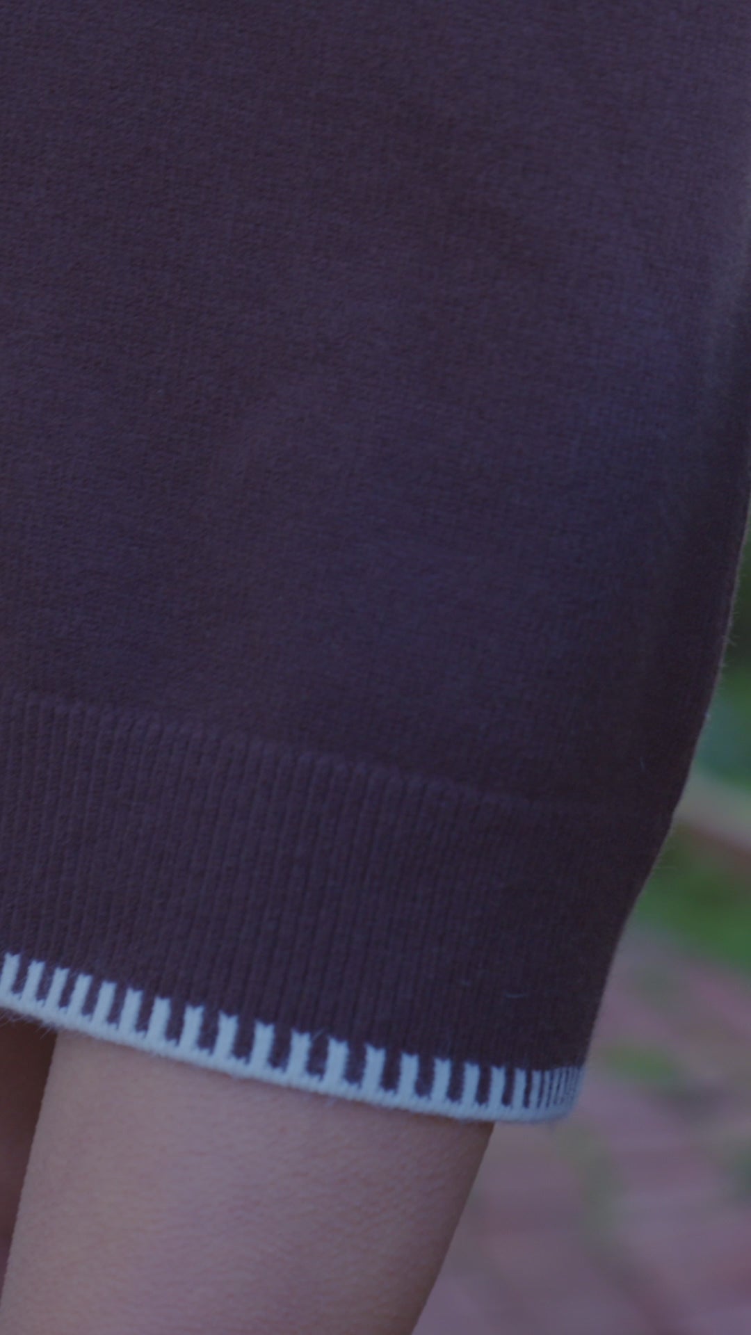 Varsity V-Neck Sweater Dress