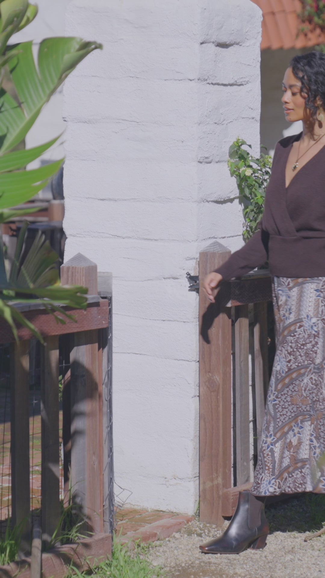 Bias Cut Midi Skirt
