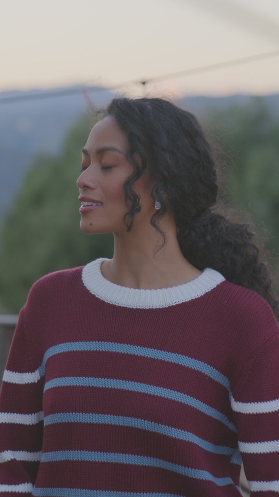 Stripe Crewneck Sweater