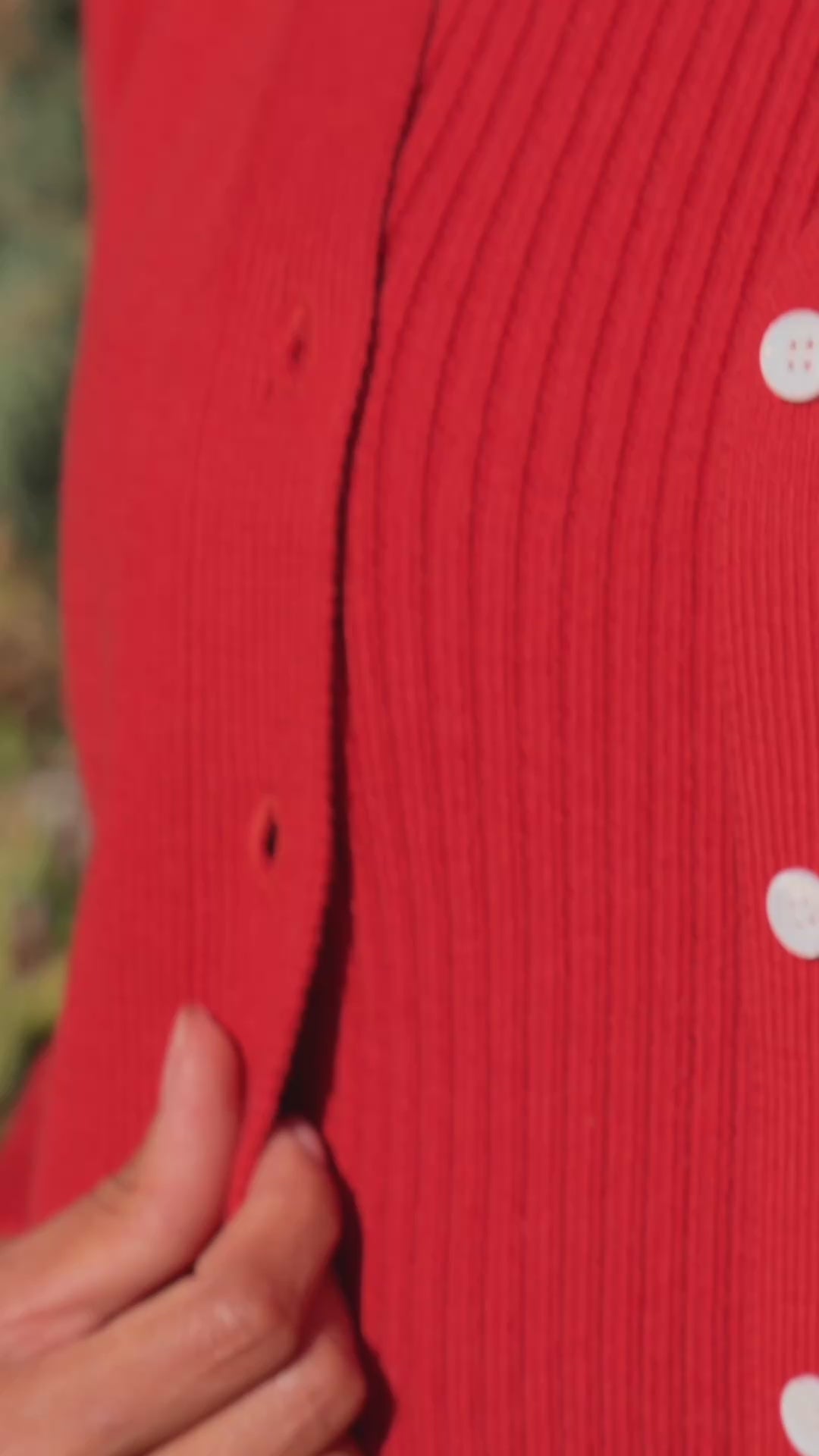 V-Neck Cardigan Sweater