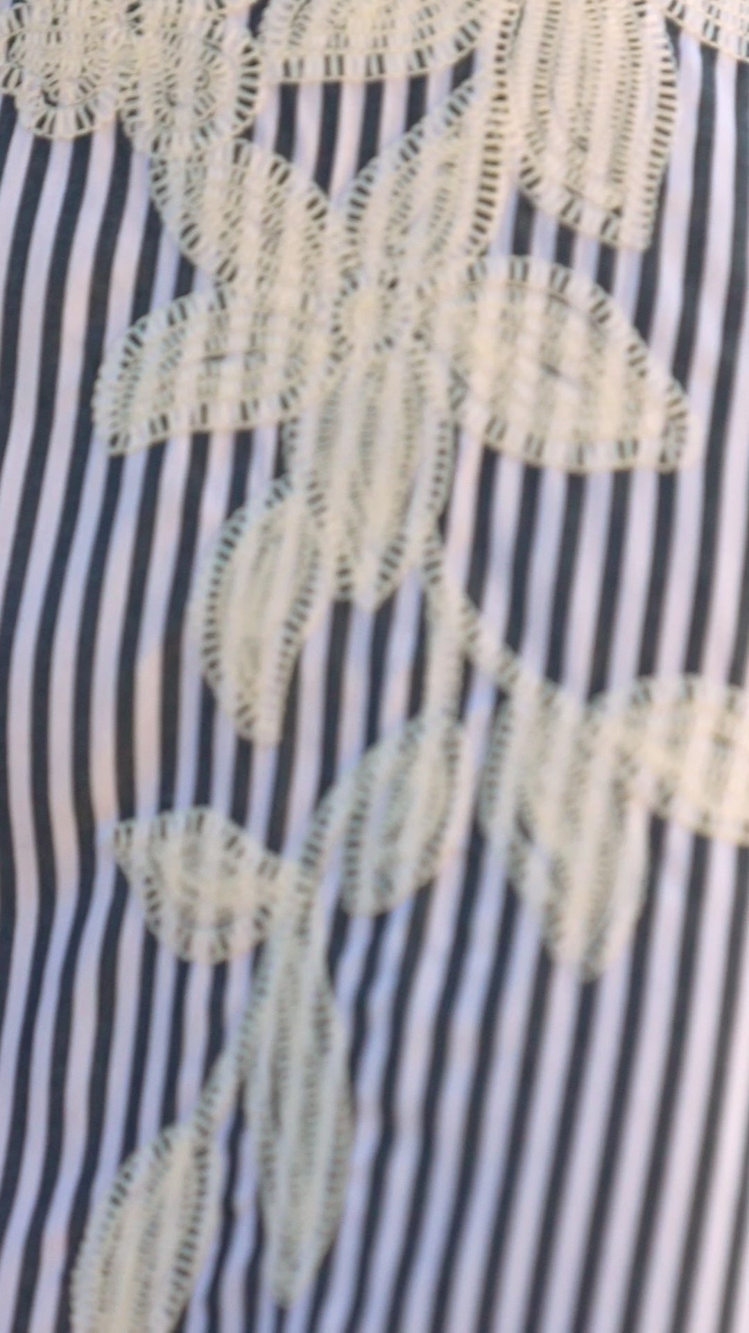 Long Sleeve Stripe Embroidered Shirt