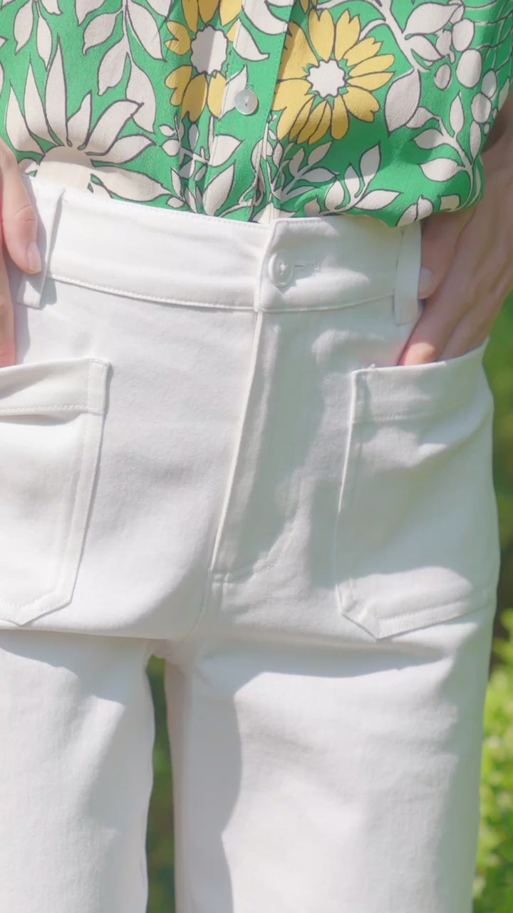 Lauren Patch Pocket Cropped Pants