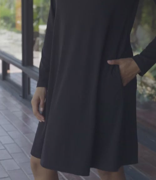 Long Sleeve Travel Jersey Dress